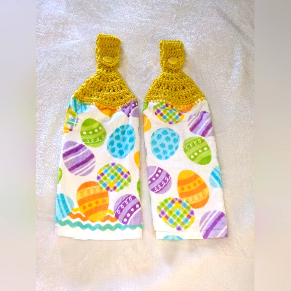 Set of 2 Kitchen Towels Toppers